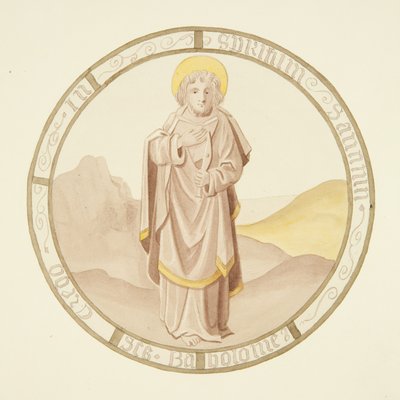 Vitral en la ventana de la capilla privada del Palacio del Obispo: San Bartolomé de Joseph Manning