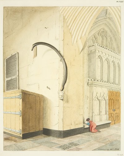 Costilla de ballena en la nave norte de St Mary Redcliffe de Joseph Manning