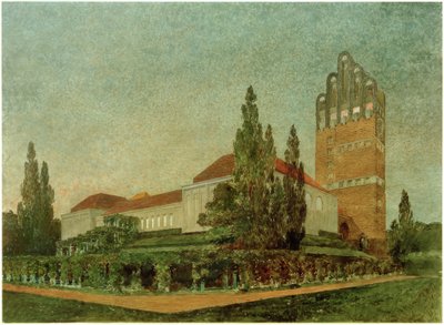 Darmstadt, Mathildenhöhe, edificio de exposiciones de Joseph Maria Olbrich