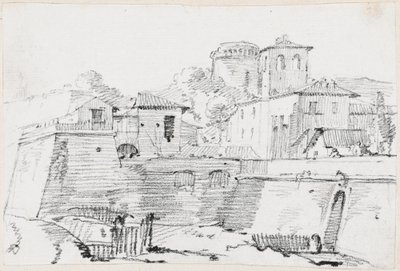 Una ciudad fortificada en Italia de Joseph Marie Vien