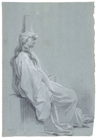 Un joven sentado con traje oriental, 1748 de Joseph Marie Vien