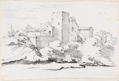 Edificios detrás del Vaticano de Joseph Marie Vien