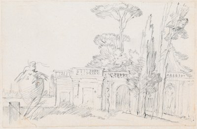 Jardines de una Villa Italiana de Joseph Marie Vien