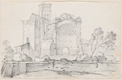Ruinas del Templo de Venus y Roma en el Foro de Joseph Marie Vien