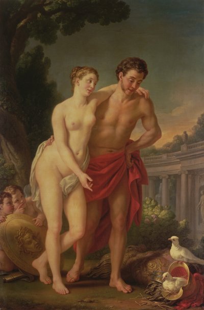 Marte y Venus, 1767-8 de Joseph Marie, the Elder Vien