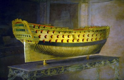 Maqueta del HMS "Royal George de Joseph Marshall