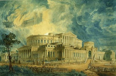 Nuevo Senado, Londres, Diseño no ejecutado de Joseph Michael Gandy