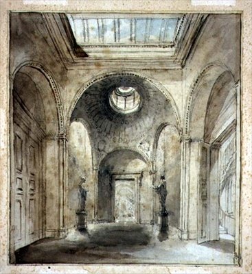 La antesala de la galería de esculturas de Sir Francis Chantrey en 30 Belgrave Place diseñada por Sir John Soane (1753-1837) de Joseph Michael Gandy