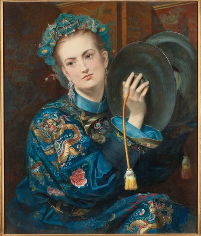 Una mujer con traje oriental de Joseph Middleton Jopling