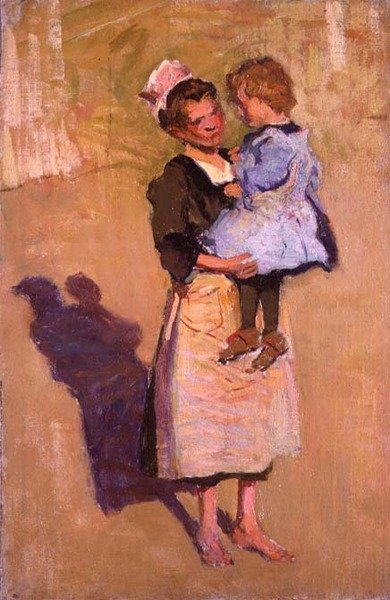 La niñera (óleo sobre lienzo) de Joseph Milner Kite