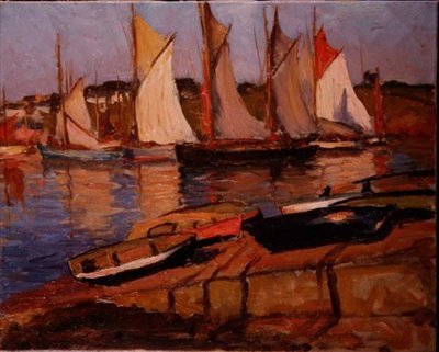 Yates en la orilla de Joseph Milner Kite