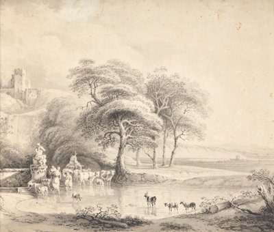 paisaje con un vado de Joseph Mössmer