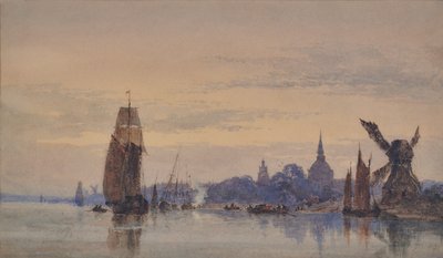 Frederickstad en el Eider, Dinamarca de Joseph Murray Ince