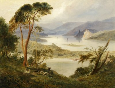 Oberwesel con el Castillo de Schonburg, en el Rin de Joseph Murray Ince