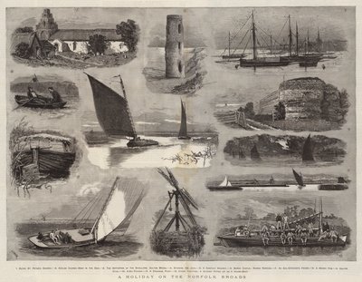 Unas vacaciones en los Norfolk Broads de Joseph Nash