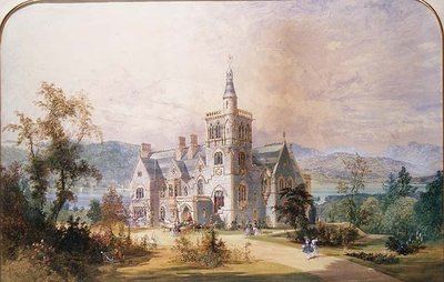 Una mansión baronial escocesa de Joseph Nash