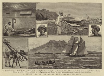 Un crucero de reconocimiento entre las Islas Salomón de Joseph Nash