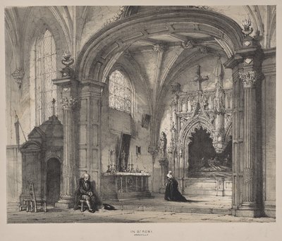 Arquitectura de la Edad Media: En San Remi, Abbeville de Joseph Nash