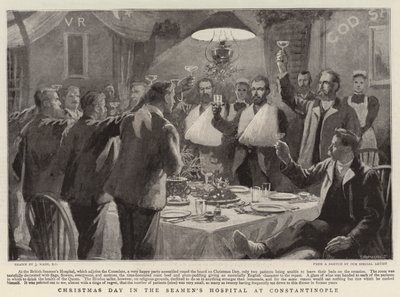 Día de Navidad en el Hospital de Marineros en Constantinopla de Joseph Nash
