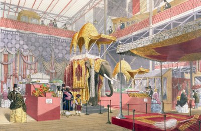 Palacio de Cristal, el Tribunal Indio, publicado por Dickinson Bros. de Joseph Nash