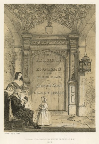 Entrada, Combe Abbey de Joseph Nash