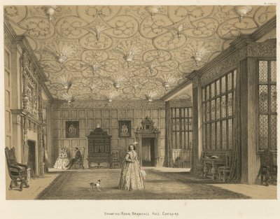 Salón, Bramhall Hall, Cheshire de Joseph Nash