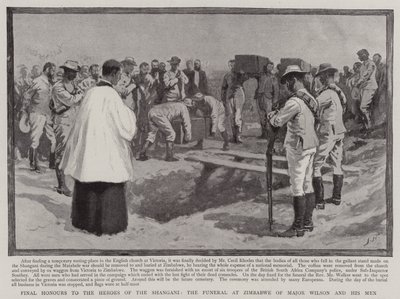 Honores finales a los héroes de Shangani, el funeral en Zimbabue del Mayor Wilson y sus hombres de Joseph Nash