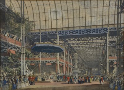 De "Imágenes Comprensivas de la Gran Exposición de 1851" de Dickinson, publicada en 1854 La Inauguración, 1 de mayo de 1851 de Joseph Nash