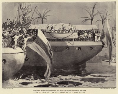 De Europa al Lejano Oriente, en el Canal de Suez de Joseph Nash