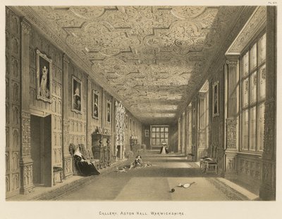 Galería, Aston Hall, Warwickshire de Joseph Nash