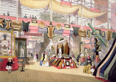 Gran Exposición, 1851: Stand de pieles, para Dickinson Brothers de Joseph Nash