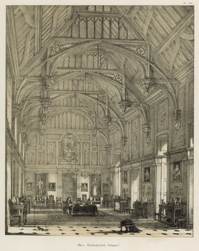 Salón, Beddington, Surrey de Joseph Nash