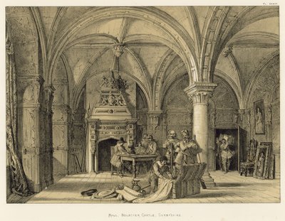 Salón, Castillo de Bolsover, Derbyshire de Joseph Nash