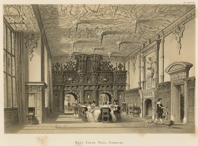 Salón, Crewe Hall, Cheshire de Joseph Nash