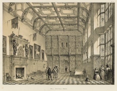 Hall, Hatfield, Herts de Joseph Nash