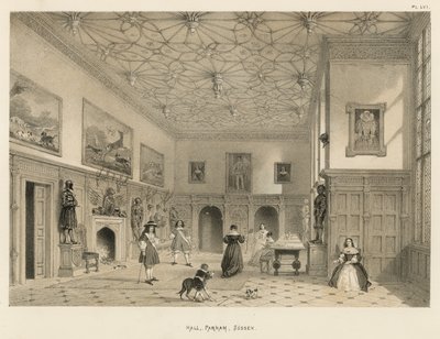 Salón, Parham, Sussex de Joseph Nash