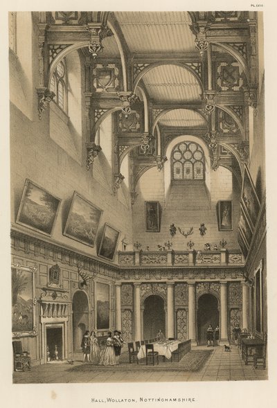 Salón, Wollaton, Nottinghamshire de Joseph Nash
