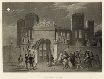 Hardwicke Hall, Derbyshire de Joseph Nash