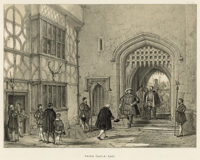 Castillo de Hever, Kent de Joseph Nash
