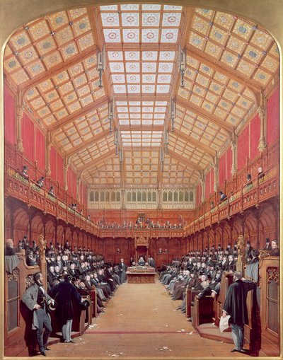 Interior de la Cámara de los Comunes de Joseph Nash