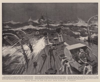 Deberes navales en el Lejano Oriente, del buque insignia al remolcador de Joseph Nash