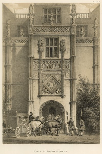 Porche, Montacute, Somerset de Joseph Nash