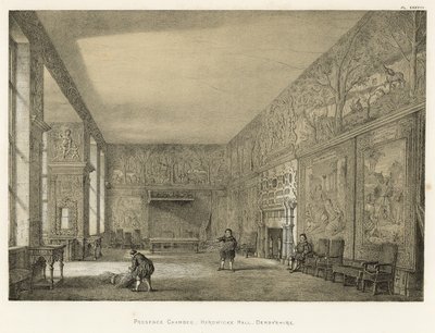 Cámara de presencia, Hardwicke Hall, Derbyshire de Joseph Nash