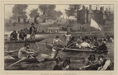 Sábado por la tarde en Hampton Court de Joseph Nash
