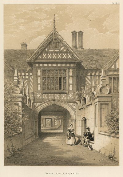 Speke Hall, Lancashire de Joseph Nash