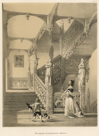 Escalera, Aldermaston, Berks de Joseph Nash