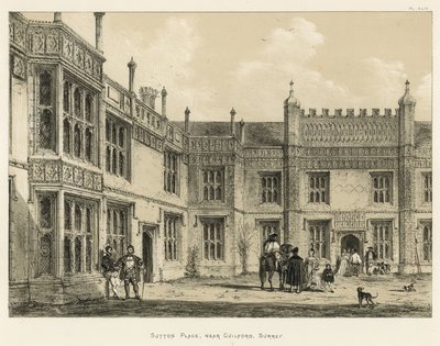 Sutton Place, cerca de Guilford, Surrey de Joseph Nash