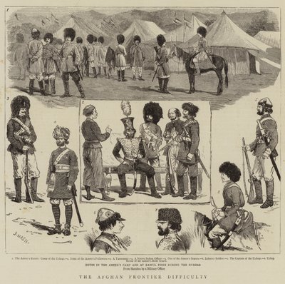 La dificultad en la frontera afgana de Joseph Nash
