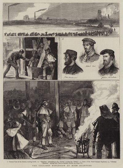 La Explosión de la Mina en High Blantyre de Joseph Nash