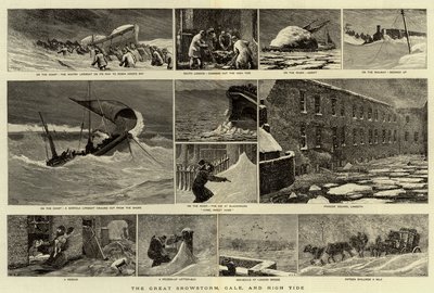 La Gran Tormenta de Nieve, Vendaval y Marea Alta de Joseph Nash